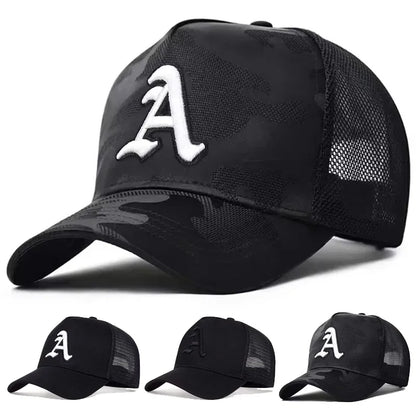 Unisex Gothic Letter A Embroidery Baseball Caps