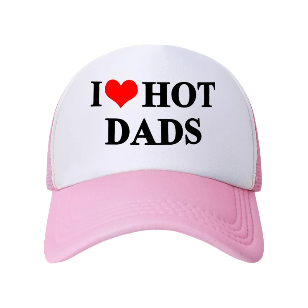 Fashion Letter Printing I Love Hot Dad Hats Baseball Hat For Man Women