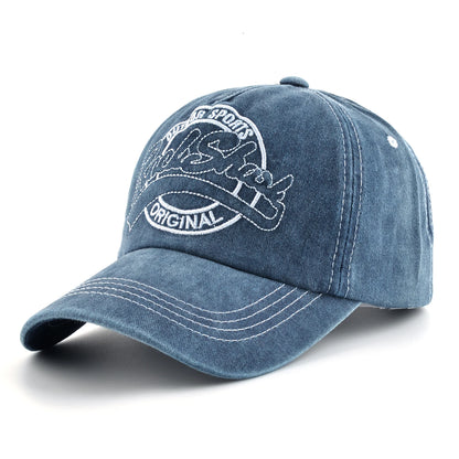 Unisex Vintage Baseball Cap Men Women Spring Summer Sun Visor Cap Embroidery Letter