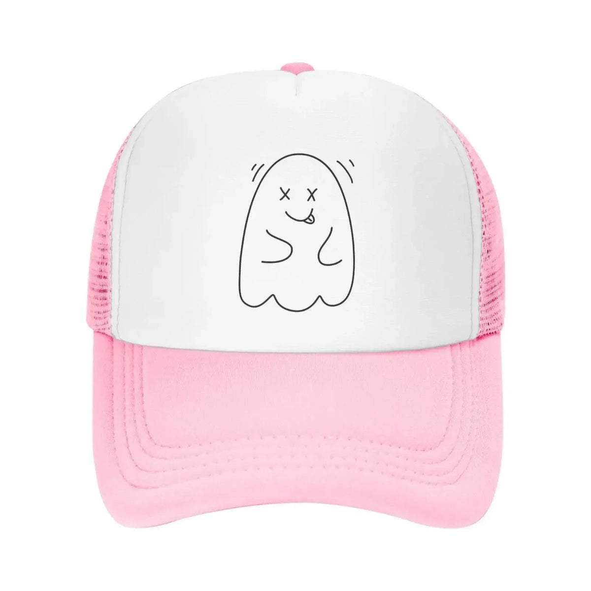 New Mesh Dad Hat Adjustable Washed Cute Ghost Gray Baseball Cap