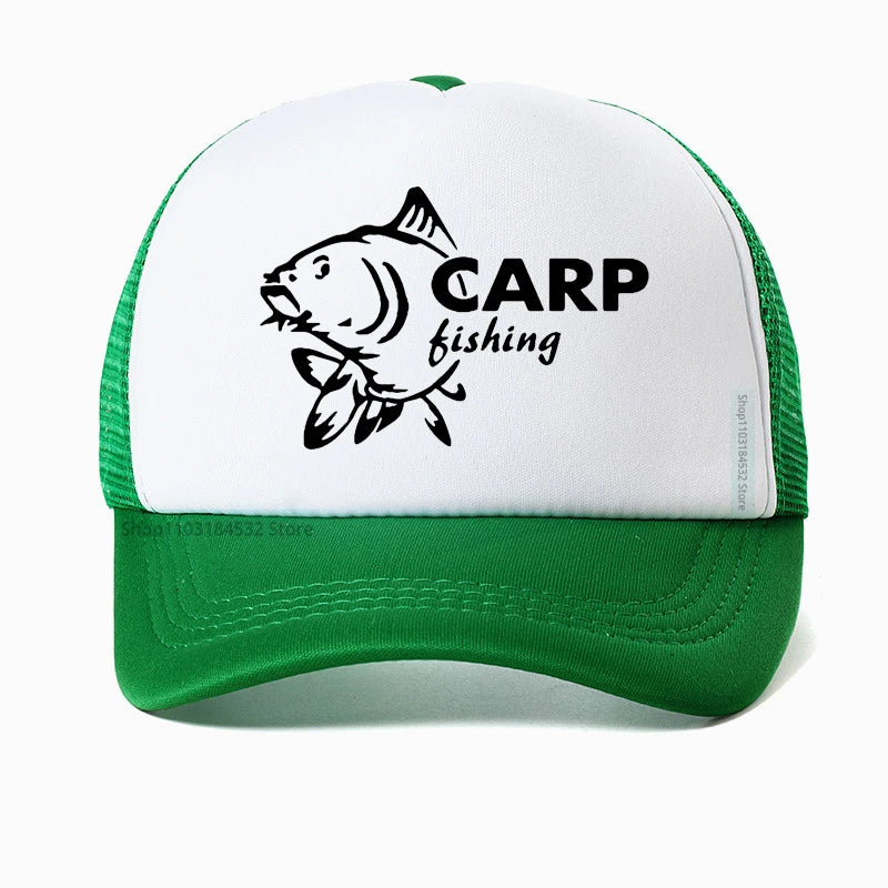 Funny Carp Fishing Baseball Cap
