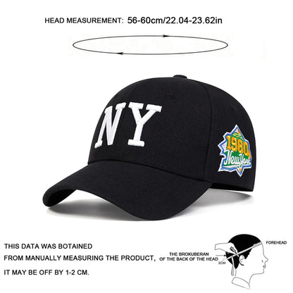 Unisex Letter Embroidery Baseball Caps Spring Autumn Outdoor Sunscreen Hat