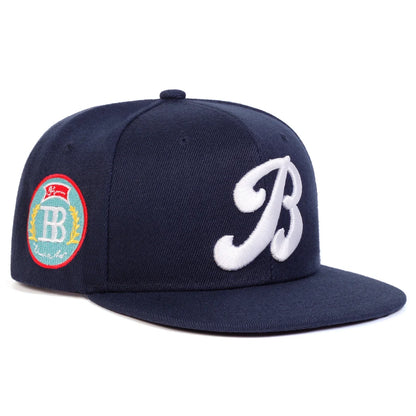 Unisex B Letter Embroidery Hip-hop Hats Snapback Caps Spring Autumn Outdoor