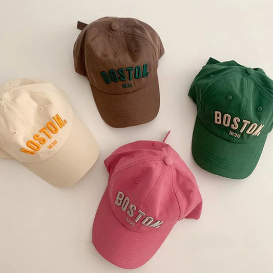 Solid Letter Kids Baseball Cap