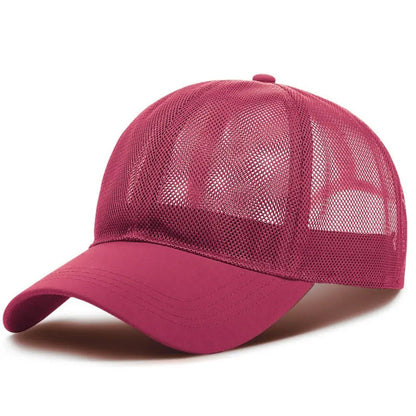 Full Mesh Sun Protection Caps Adjustable Quick Dry For Man Women