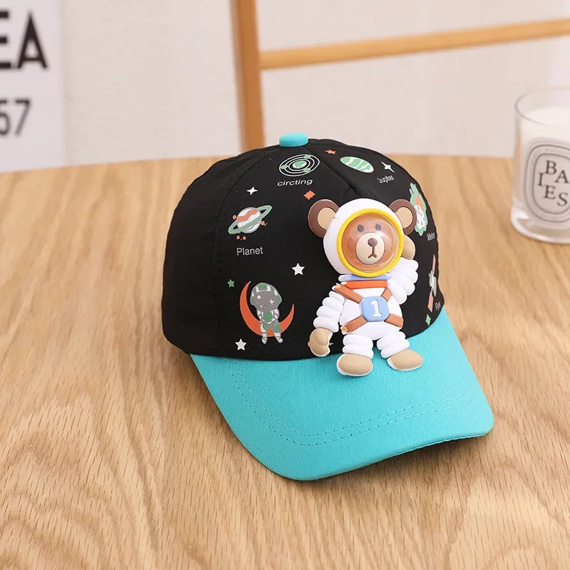 Four Seasons Cotton Cartoon Astronauts Casquette Baseball Cap