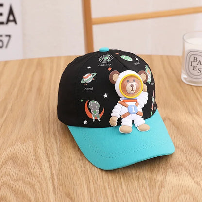 Four Seasons Cotton Cartoon Astronauts Casquette Baseball Cap