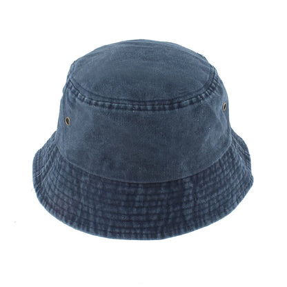 Summer Washed Denim Bucket Hats Foldable Packable Soild Color Fisherman Hat