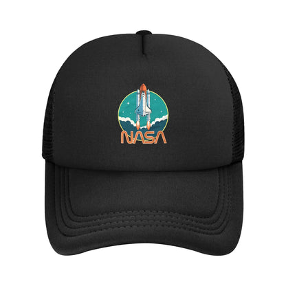 Nasa Logo US Flag Space Agency Mesh Baseball Caps Adult