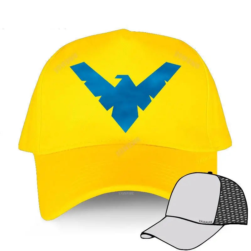 Nightwing-Batman Geïnspireerd Logo Embleem Robin Gray Teens Baseball Cap