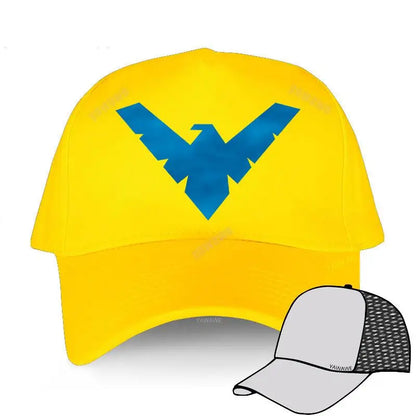Nightwing-Batman Geïnspireerd Logo Embleem Robin Gray Teens Baseball Cap