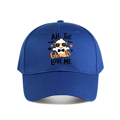 Halloween Ghouls Ghost Baseball Cap