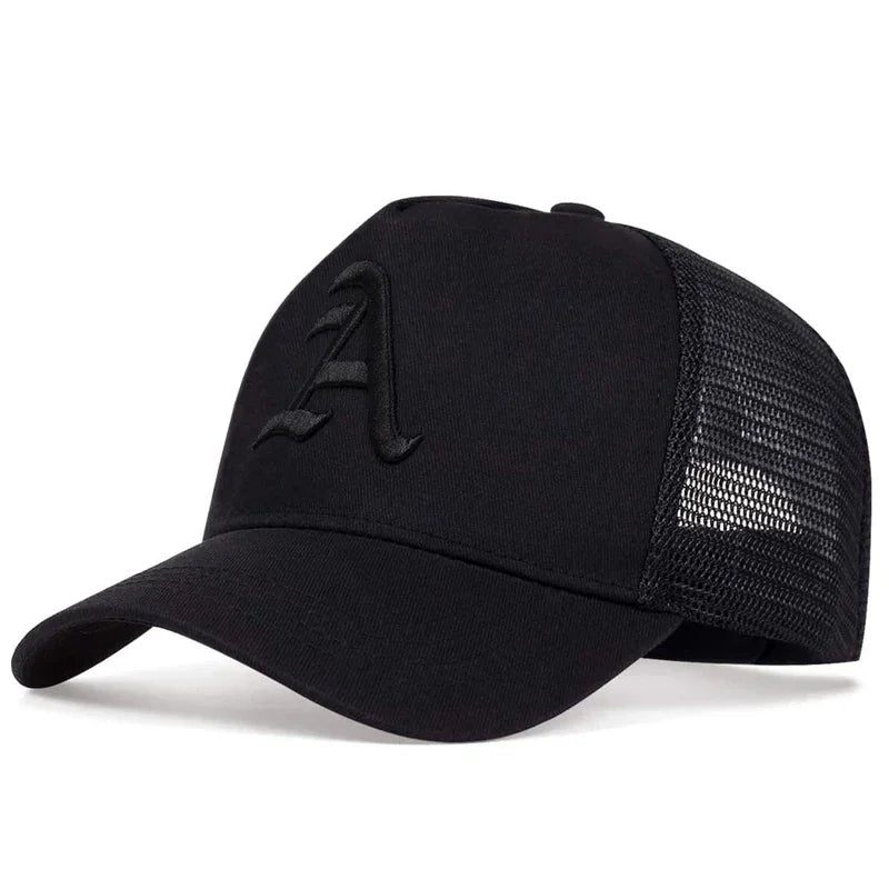 Unisex Gothic Letter A Embroidery Baseball Caps