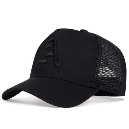Unisex Gothic Letter A Embroidery Baseball Caps