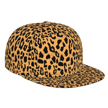 Leopard Print Snapback Cap Men Women