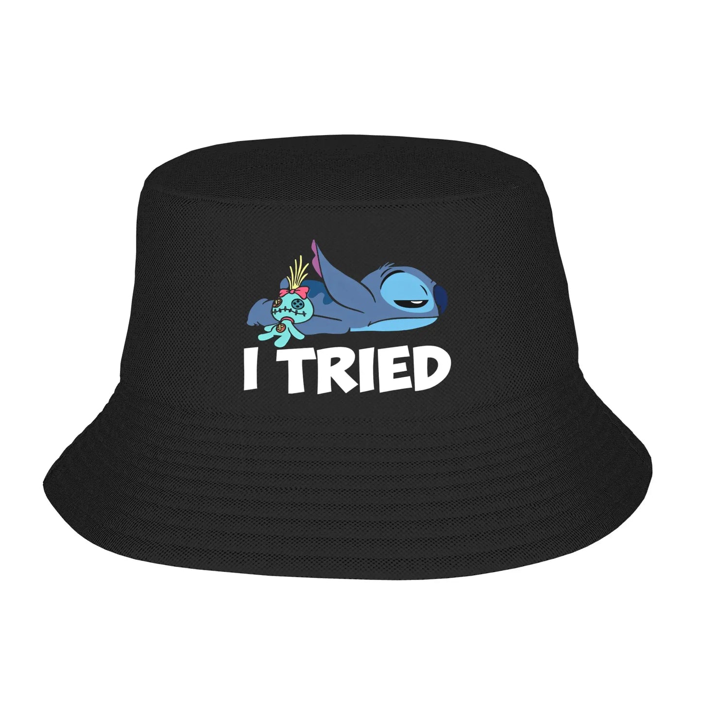 Unisex Bucket Hat Lilo And Stitch Spring Headwear Lightweight Hiking Fishing Hat
