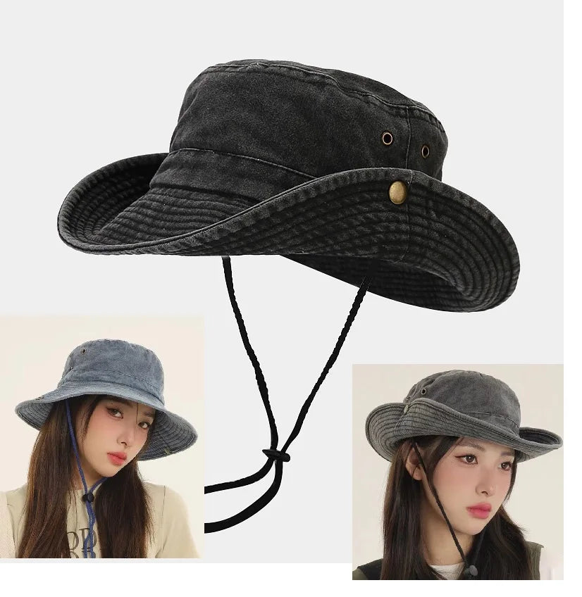 Summer Spring Autumn Caps S Big Headun Visor Hiphop Bucket Hats