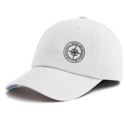 Compass Print  Baseball Cap For Adults