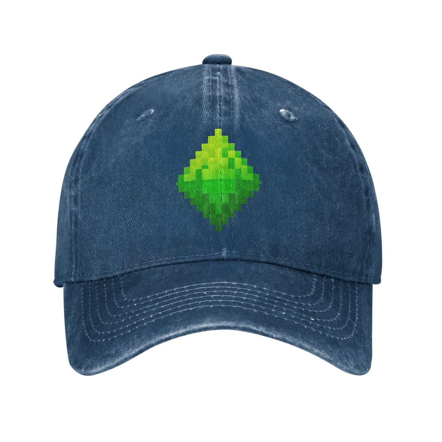 Summer The Sims 4 - Plumbob Diamond Gem 8bit Baseball Cap