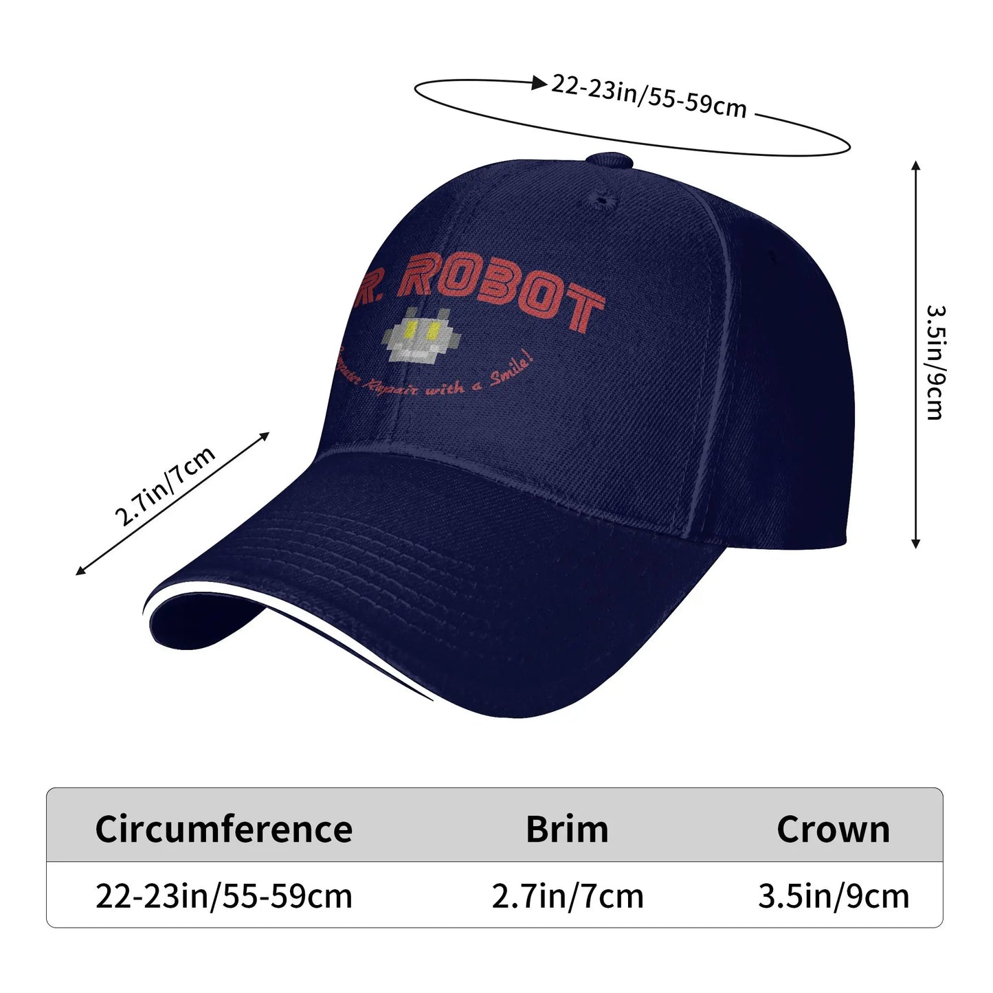 Mr. Robot Computer Repair Smile Baseball Cap