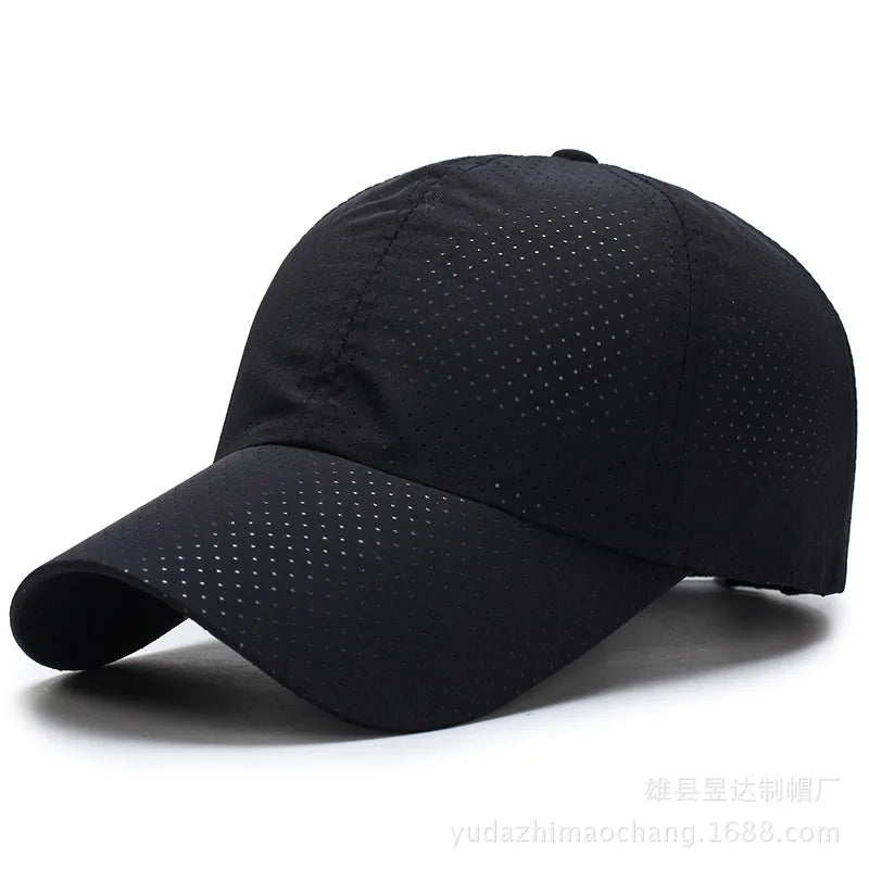Hat Men Spring Summer Solid Color Mesh Cap Baseball Cap