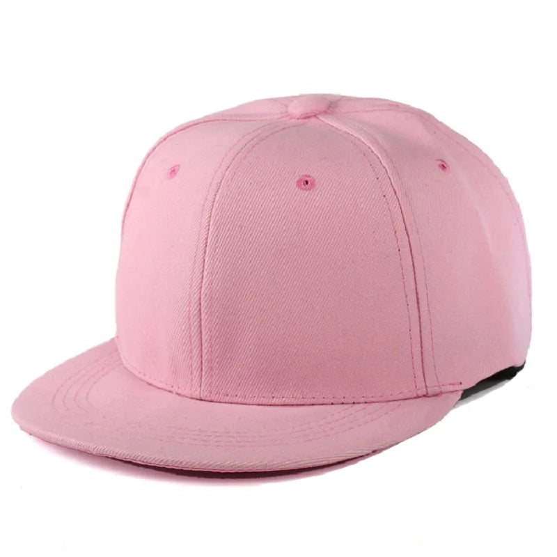 Fashion Solid Snapback Cap Flat Peak Hip Hop Hats Men Women