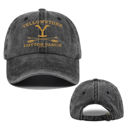 1pc Outdoor Yellowstone Dutton Ranch Hat Cross Ponytail Baseball Cap