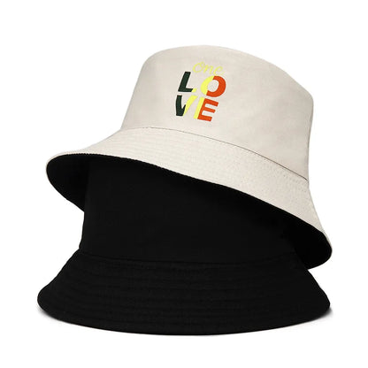 Spring Summer ONE LOVE Letter Bucket Hat For Men Women