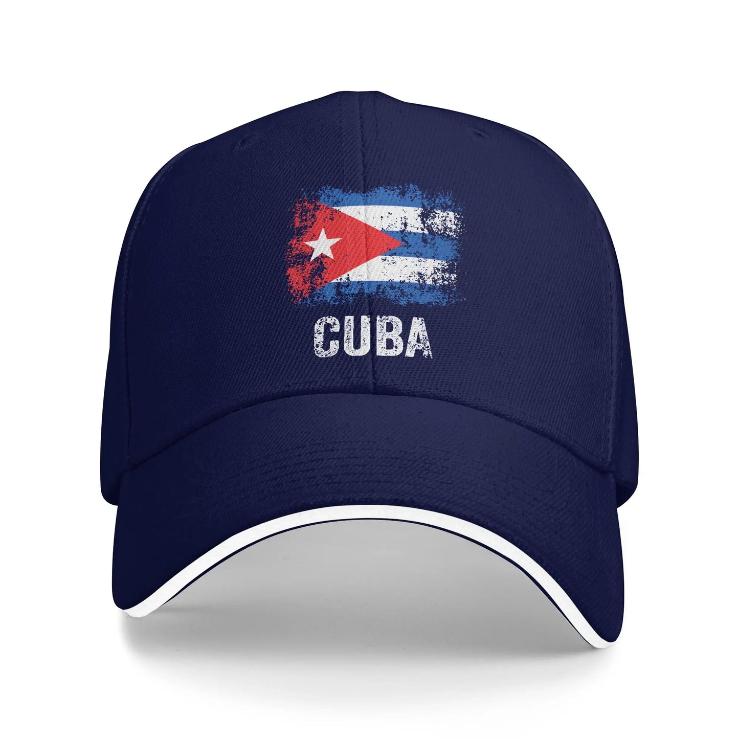 Summer Cuban Vintage Cuba Flag Baseball Cap