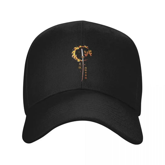 Demon Sword Blade Of Fire Flame Baseball Cap