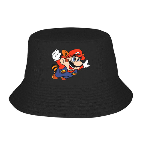 Casual Marios Game Bucket Hat Girl Packable Outdoor  Fisherman Caps Summer Travel Headwear