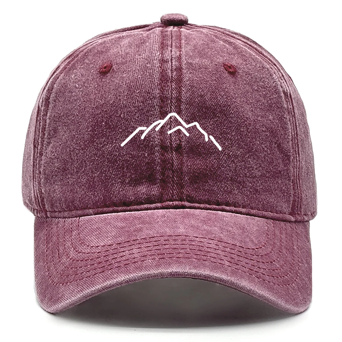Unisex Washed Cotton Cap Mountain Vintage Baseball Cap