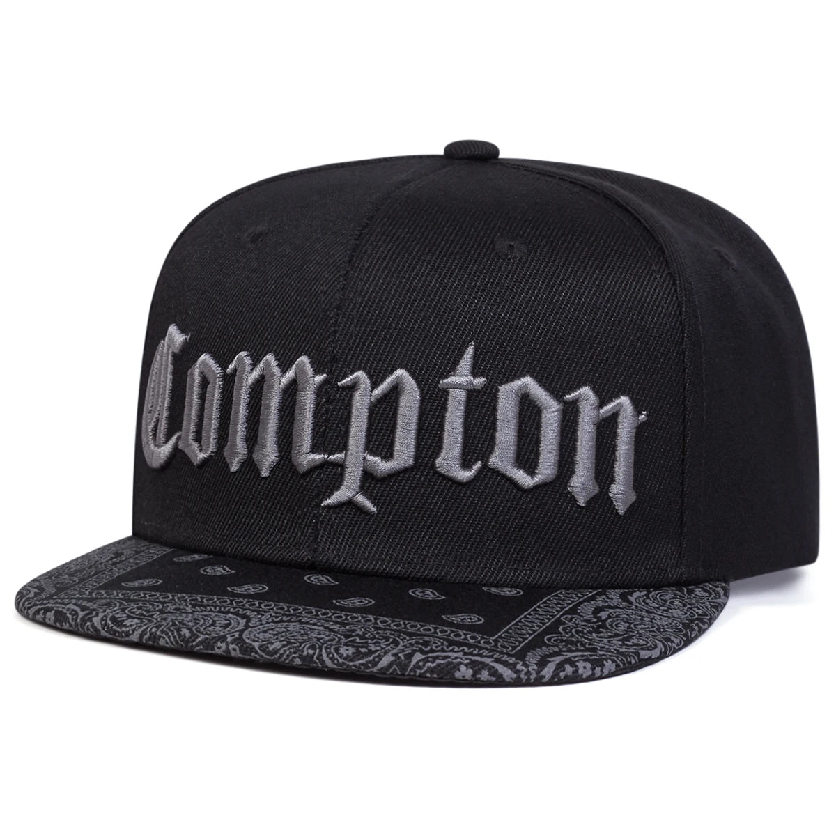 Unisex COMPTON Letter Embroidery Baseball Hats Snapback Caps