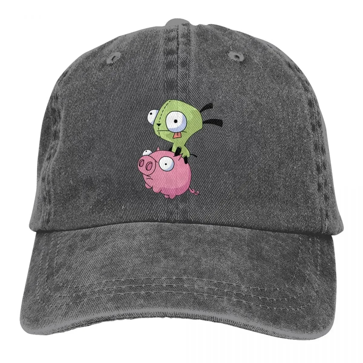 Gir Riding A Pig Invader Zim Merch Unisex Baseball Cap