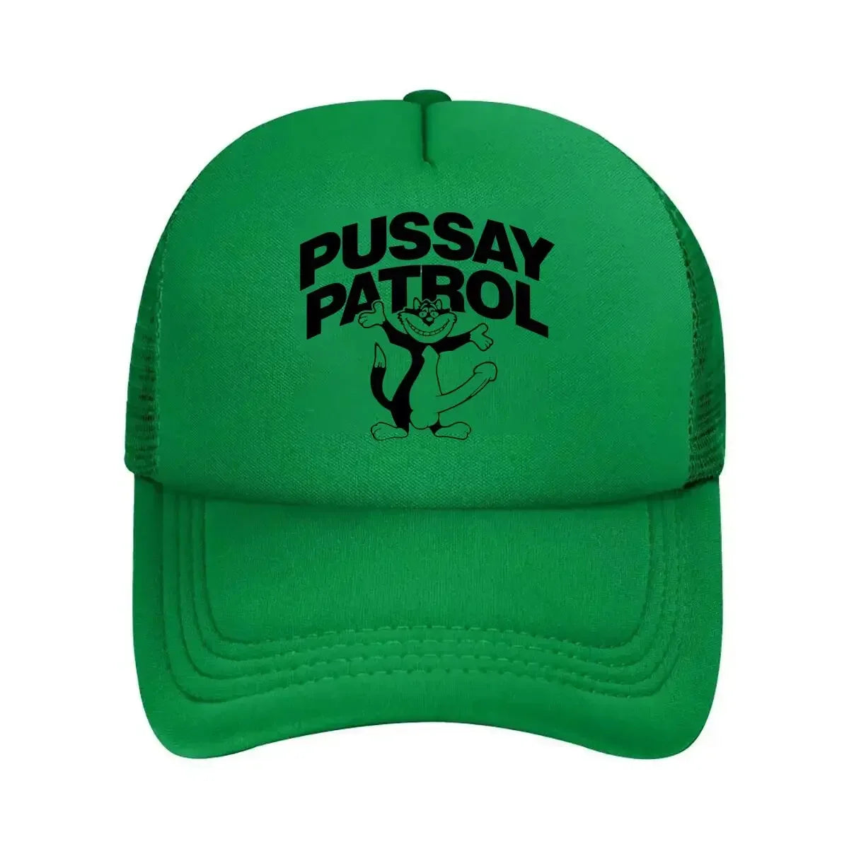 Pussy Patrol Cat Logo Mesh Baseball Cap