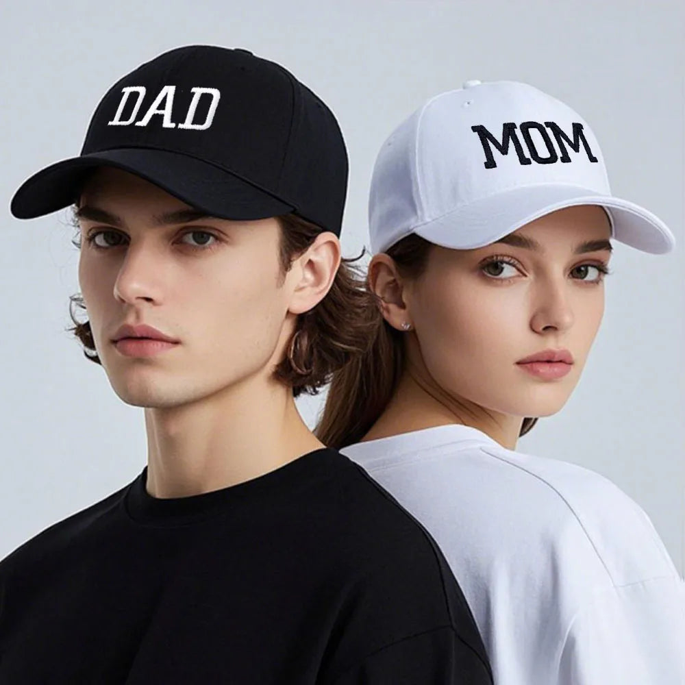 DAD MOM Embroidery Baseball Cap Fashion Women Men