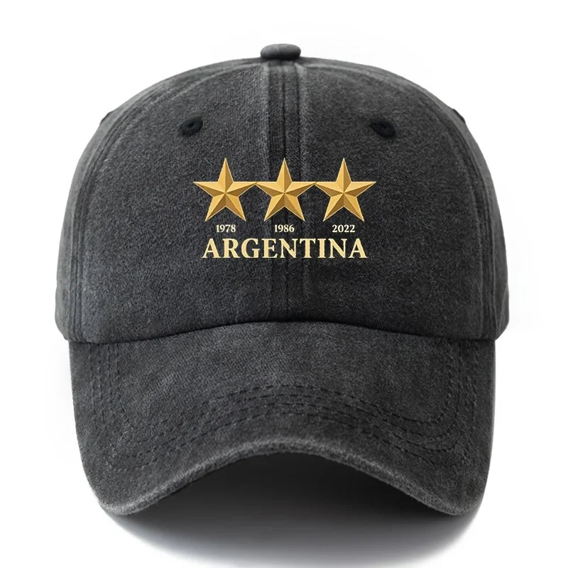 Baseball Cap Three Stars Representing ARGENTINA