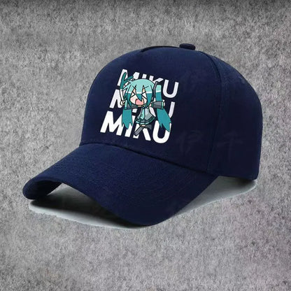 Wandai Hatsune Miku Animation Peripheral Printed Baseball Hat