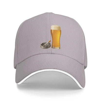 Funny Beer Cigarette Baseball Cap