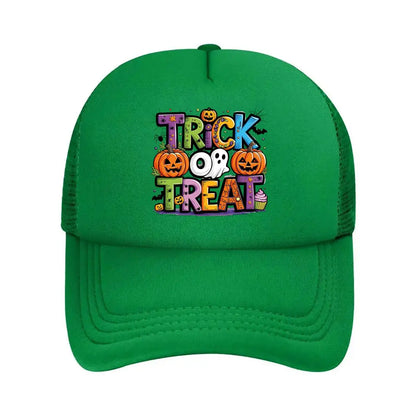 Trick Or Treat Halloween Graphic 2026 Mesh Baseball Cap