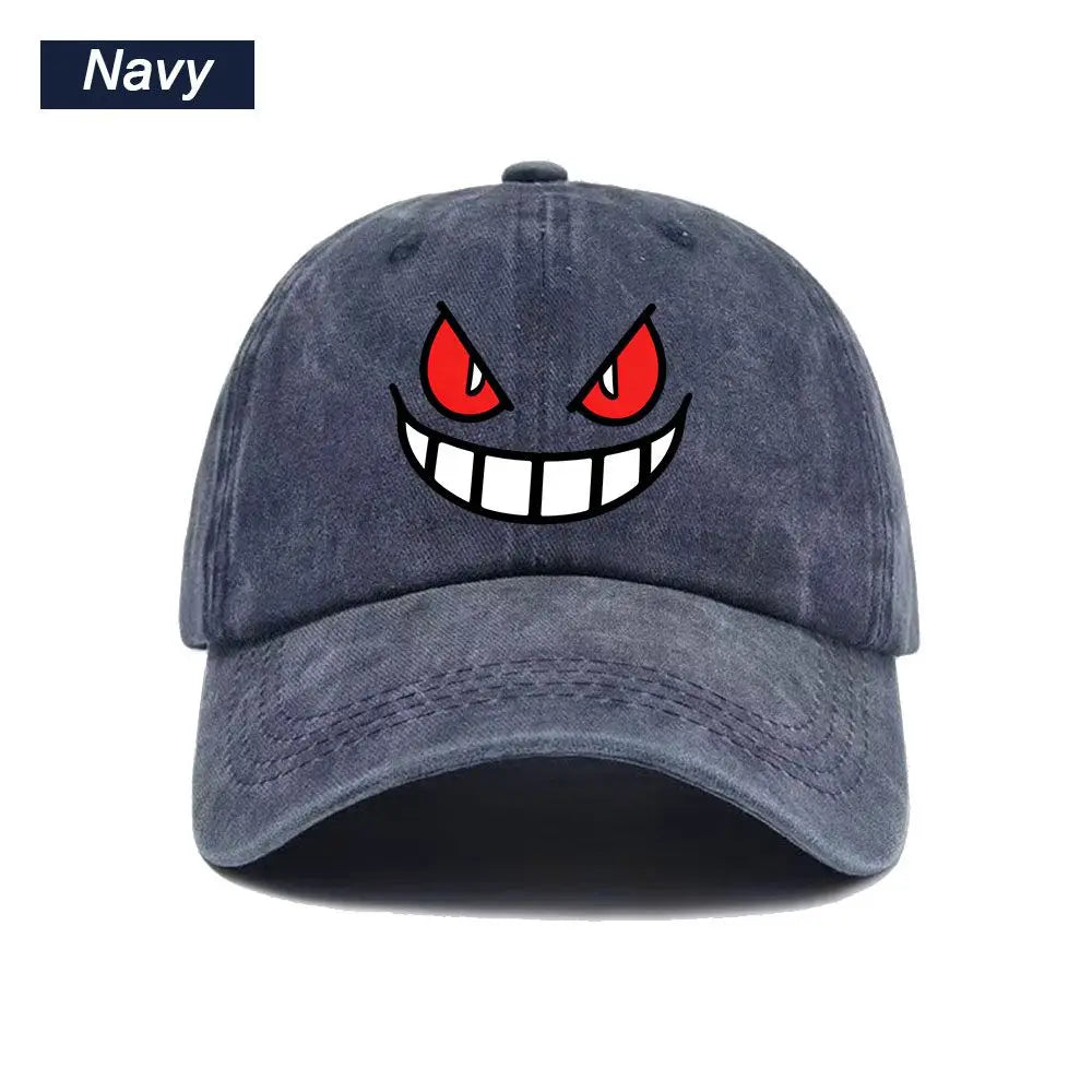 Baseball Cap Ghost Face American Anime Print Graphic