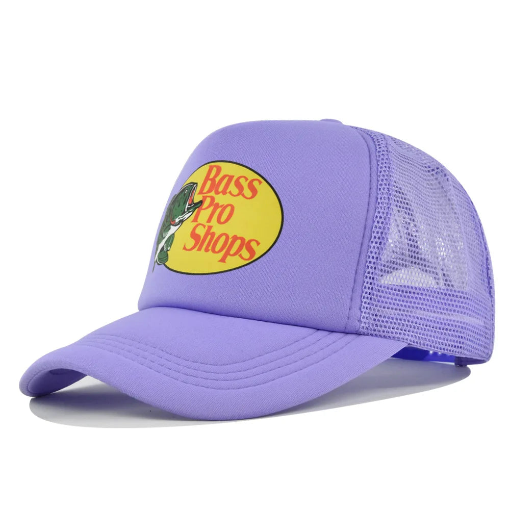 Bass Football Mesh Baseball Cap