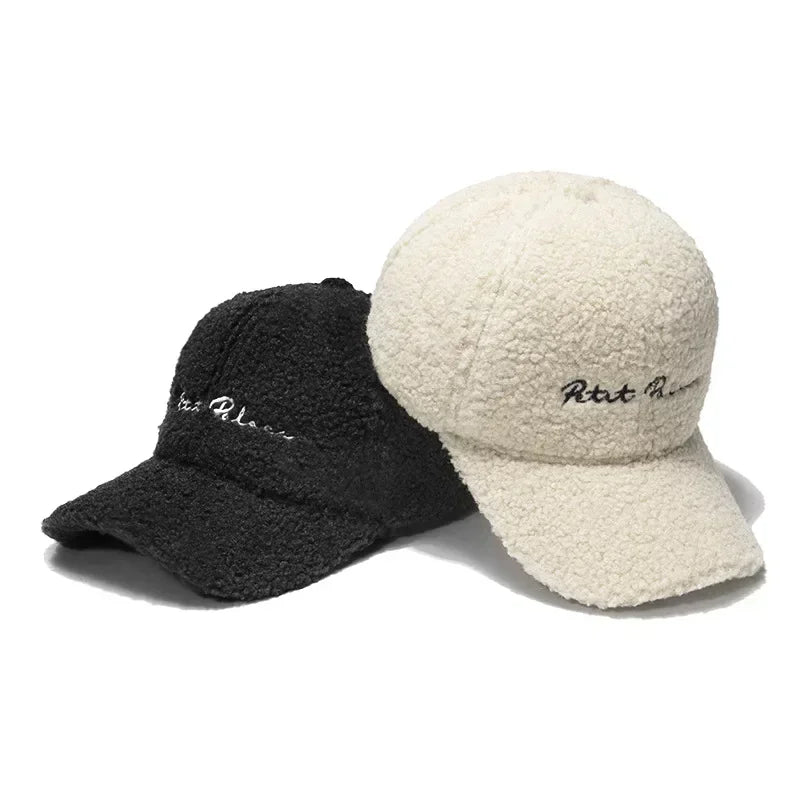 Warm Sun Hat Plush Baseball Cap Winter