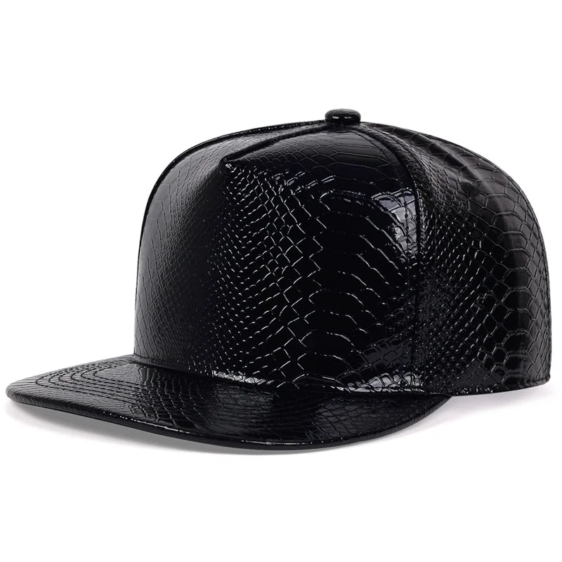 Solid Leather Snapback Hat Men Women Adjustable Baseball Cap Sport Hip Hop Golf Caps Male Female