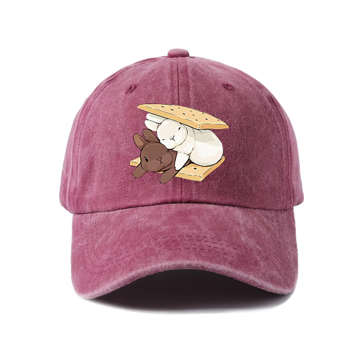 Whimsical Creature Illustration Baseball Cap