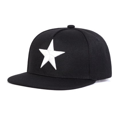 Children Five Pointed Star Embroidery Baseball Caps