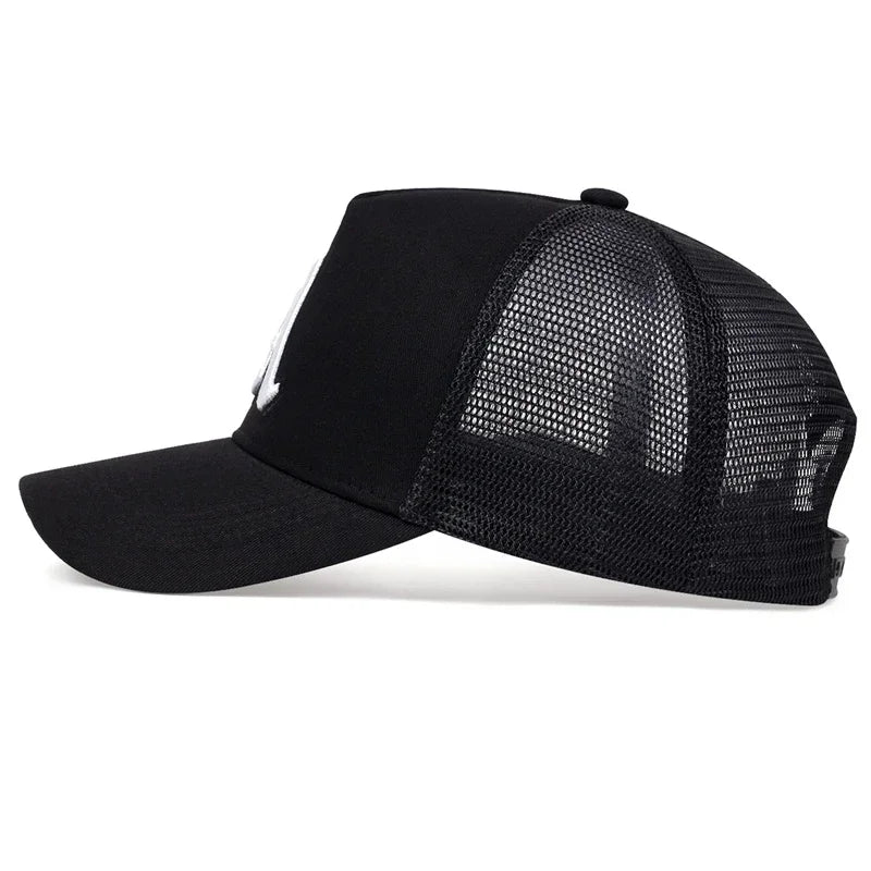 Unisex Gothic Letter A Embroidery Baseball Caps