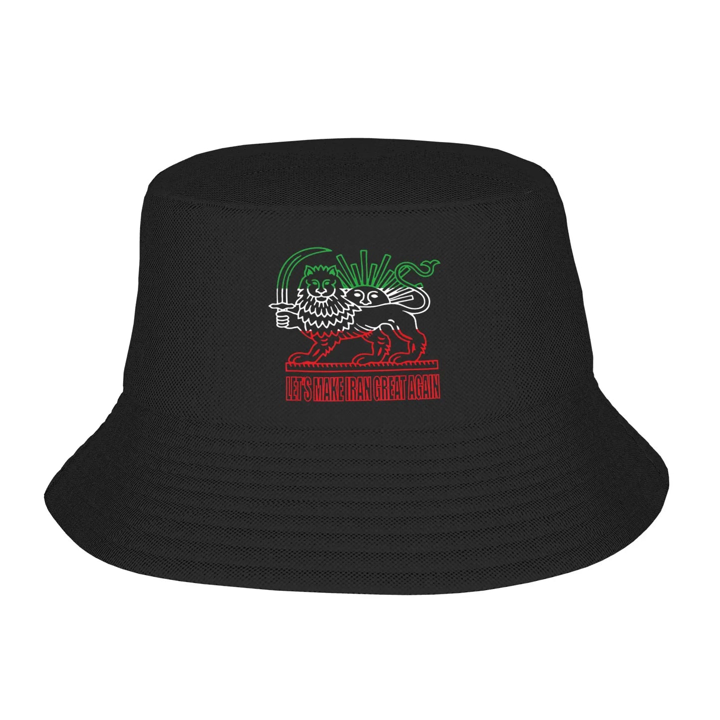 Iranian Make Iran Great Again Emblem Of Iran MIGA Bucket Hat