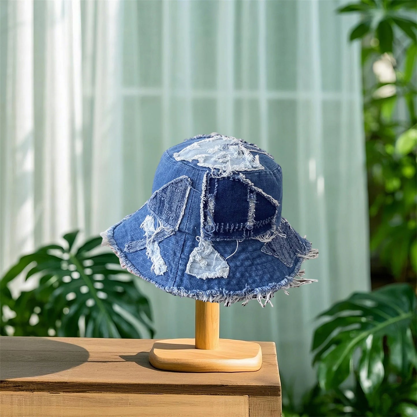 Stylish Women's Denim Bucket Hat