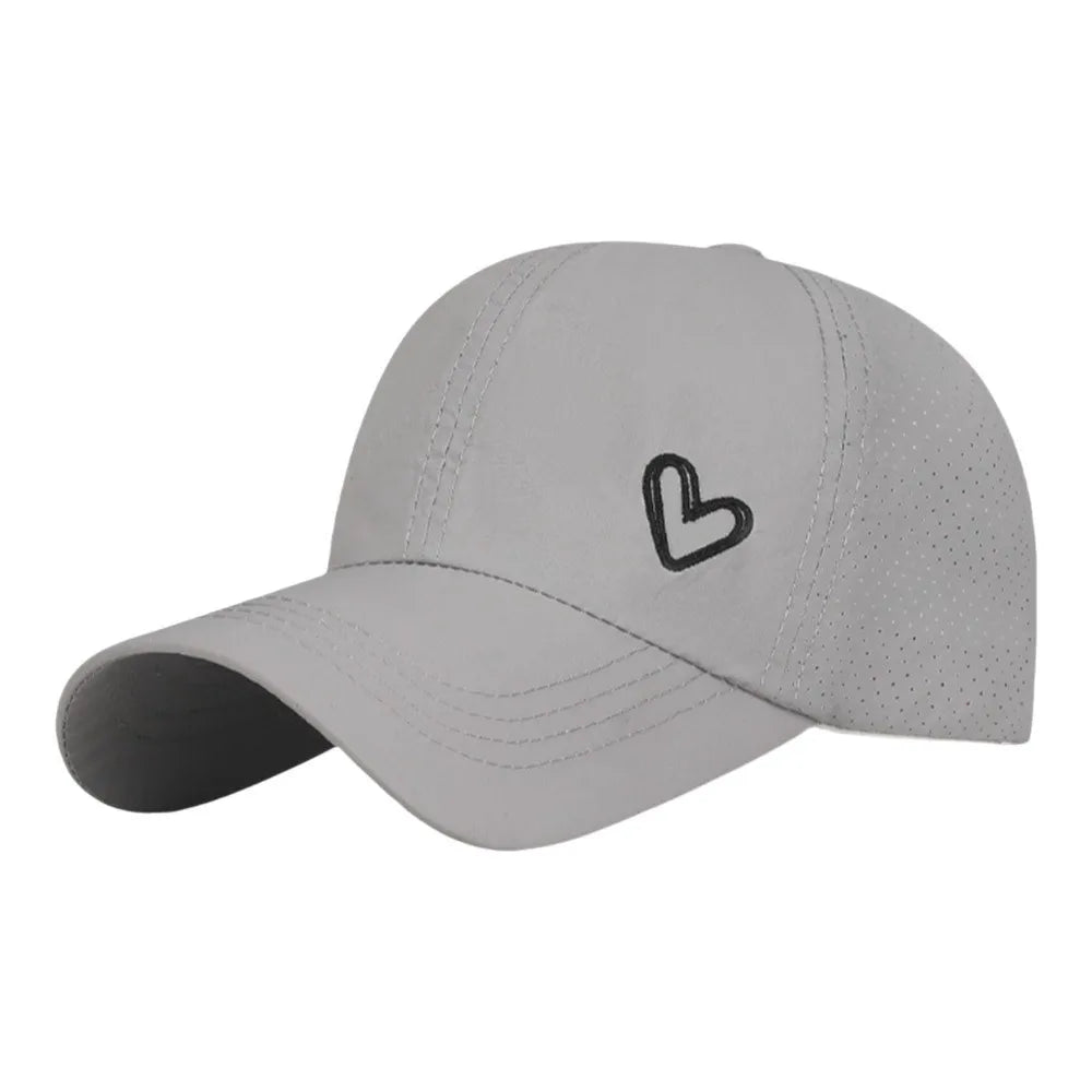 Fashion Love Heart Ponytail Baseball Cap